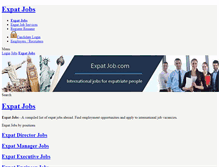 Tablet Screenshot of expatjob.com
